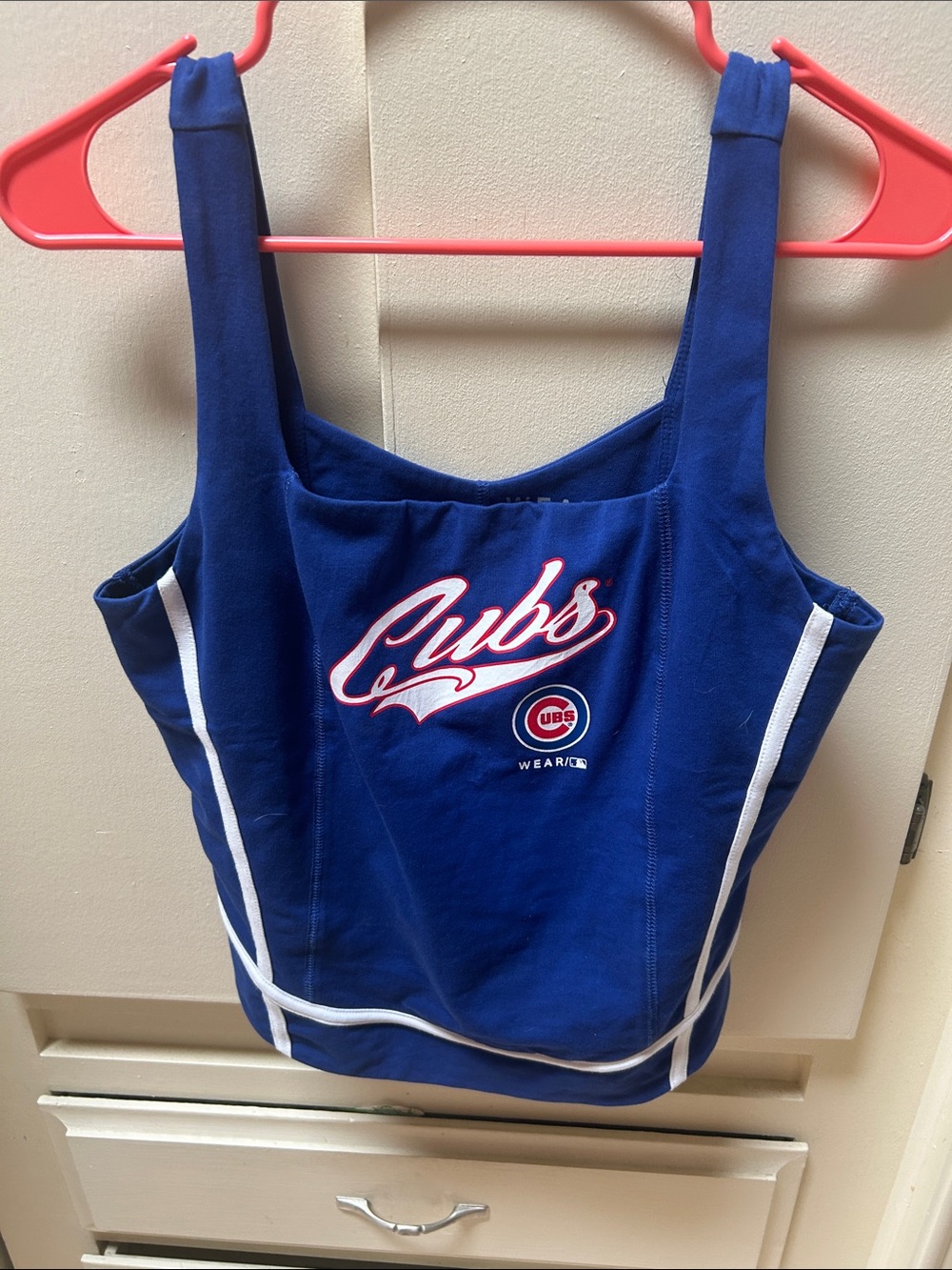 Chicago Cubs Blue Tank Top with White Trim